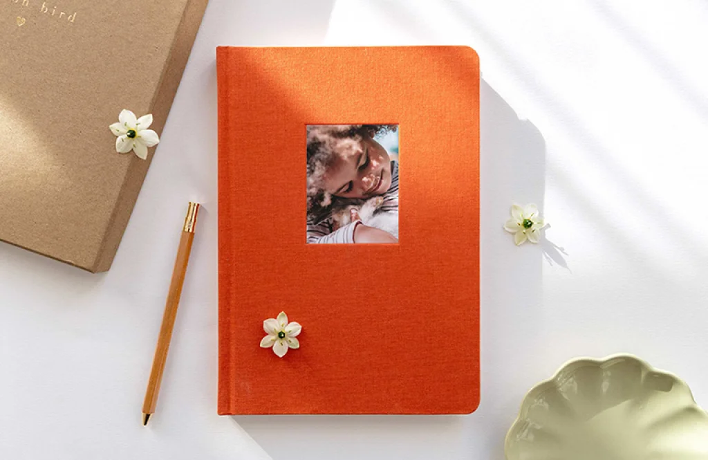 Cuaderno forrado en tela