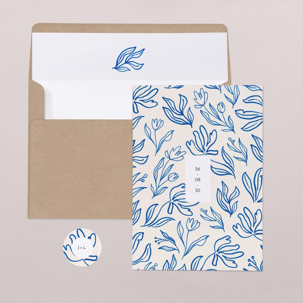 Azul floral