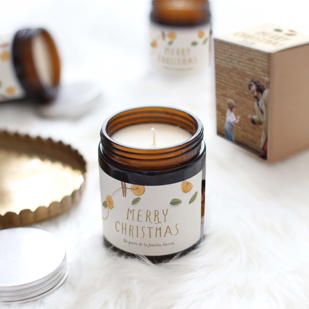 Corona navideña - Orange