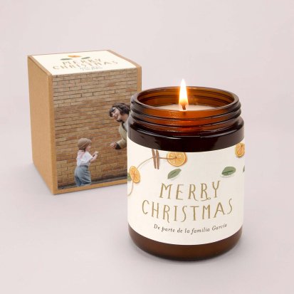 Corona navideña - Orange