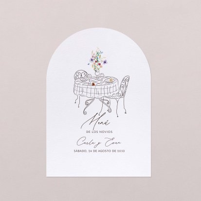 Menú boda  Bohemian dream