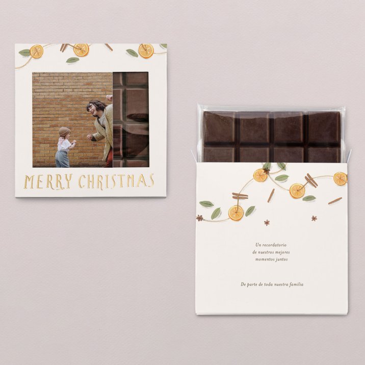 Corona navideña - Orange